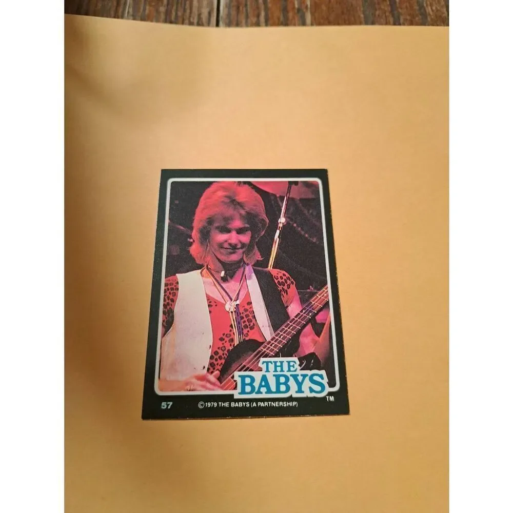 Vintage 1979 The Babys Trading Card #57 London Rock Band Collectible